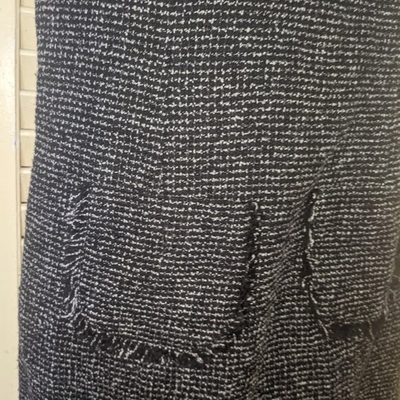 VINTAGE CYNTHIA ROWLEY Gray Knit Office Pencil Dress Size 8 - Picture 5 of 7